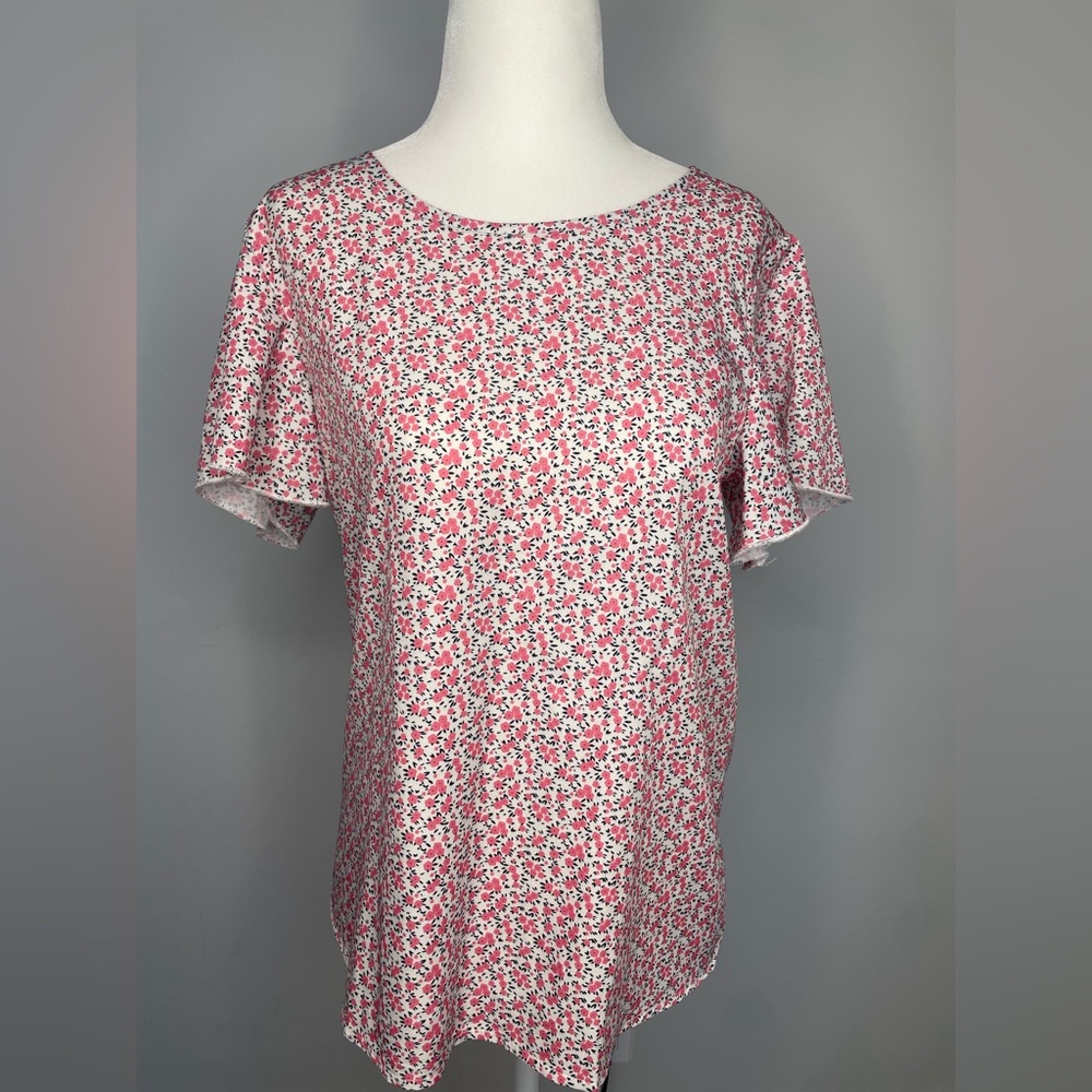 Pink floral top size S
